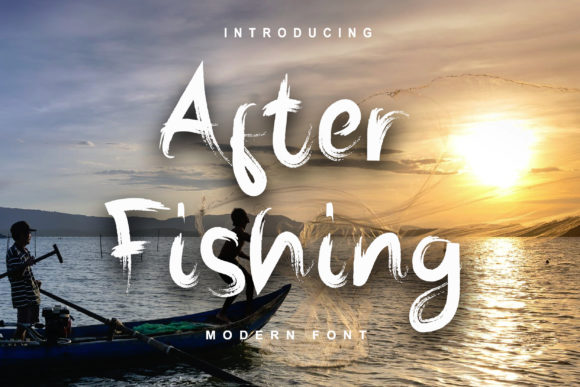 After Fishing: A Chic and Brushed Display Font for Crafters