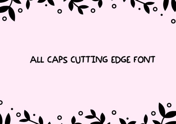 All Caps Cutting Edge: A Bold and Creative Display Font