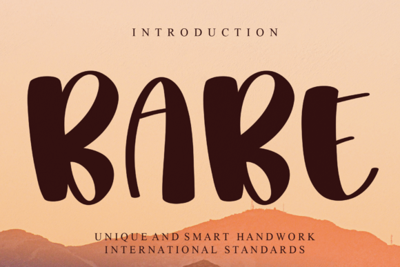Babe: A Playful and Modern Display Font