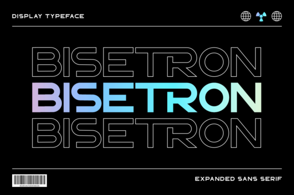 Bisetron: A Bold and Robotic Display Font for Web Design