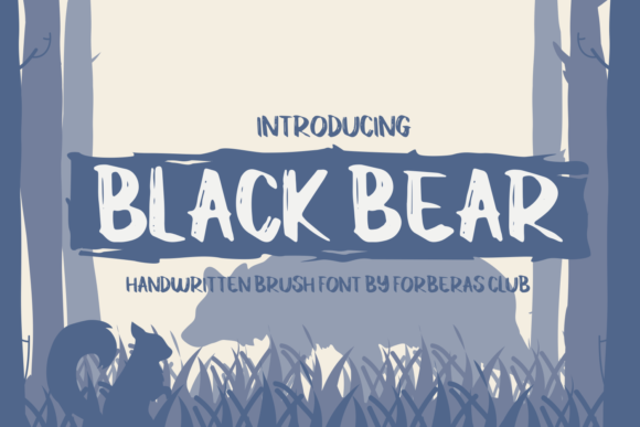 Black Bear: A Cool and Casual Display Font for Editorial Design