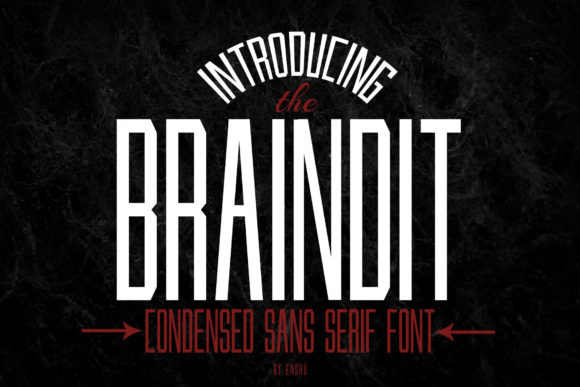 Braindit: A Bold and Tall Font for Crafters