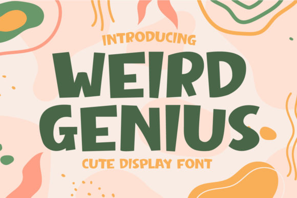 Bring Playfulness to Your Creations with Weird Genius Font