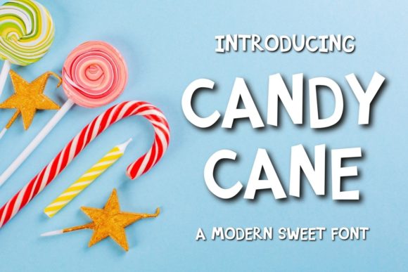 Candy Cane: A Playful Display Font for Creative Projects