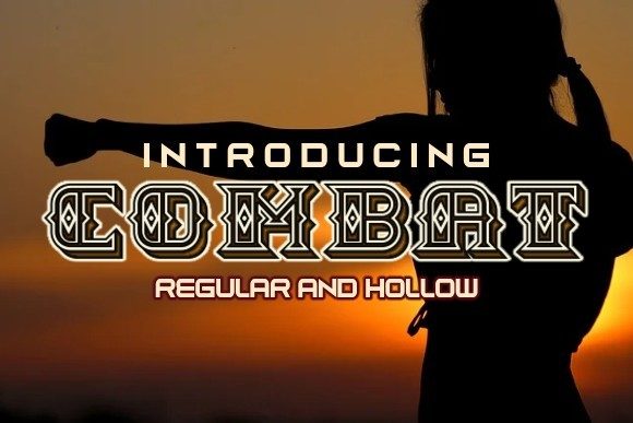 Combat: A Bold and Unique Display Font for Makers