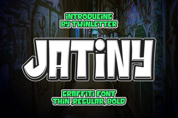 Discover Jatiny: A Bold Graffiti-Styled Font for Web Design