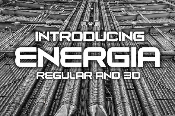Energia: A Simple and Sharp Display Font for Your Brand