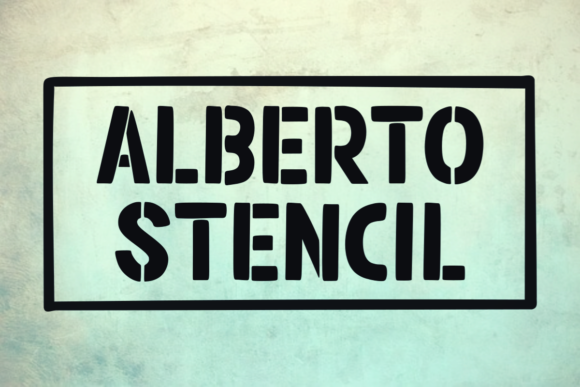Enhance Your Brand with Alberto Stencil Font