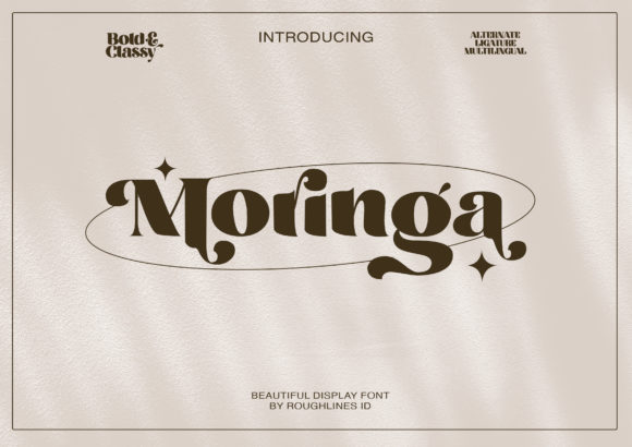 Explore Moringa: A Trendy Display Font for Creative Design