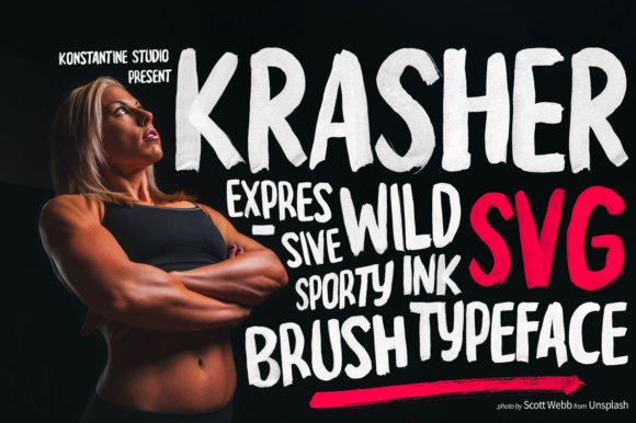 Explore the Versatility of Krasher: A Cool Display Font