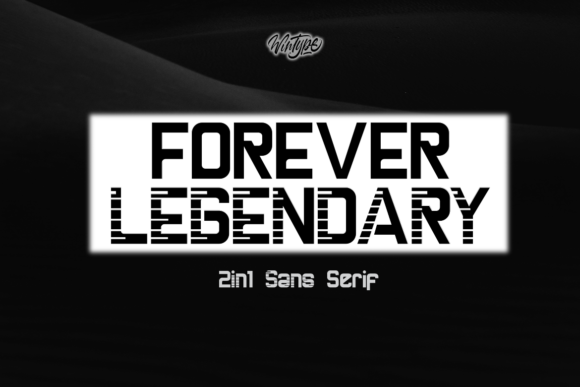 Forever Legendary: A Bold Display Font for Modern Design