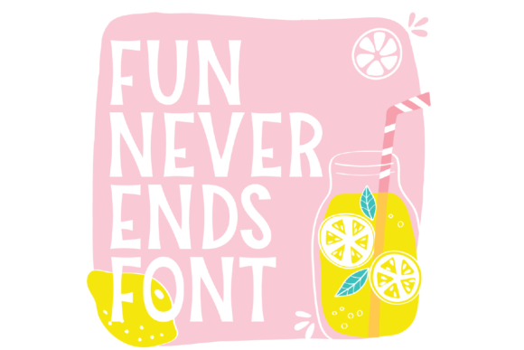 Fun Never Ends: A Bold, Modern Display Font for Web Design