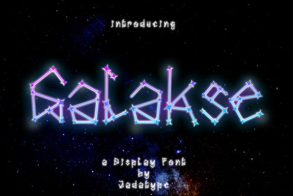 Galakse: A Playful and Bright Display Font for Editorial Design