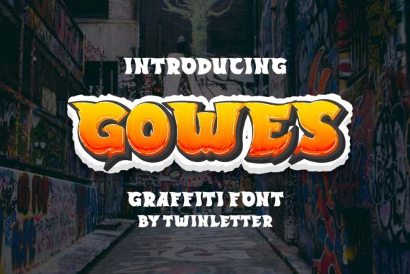 Gowes: The Bold Graffiti Font for Creative Projects
