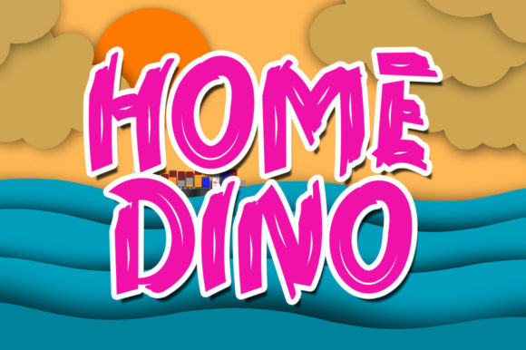 Home Dino: A Playful Font for Crafters and Creators