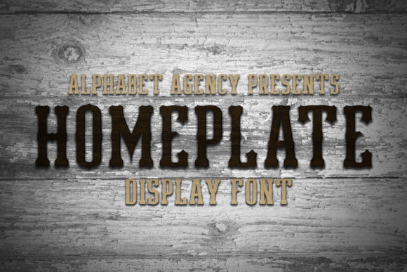 Homeplate: A Bold and Thick Display Font
