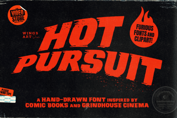 Hot Pursuit: A Grungy Display Font for Bold Campaigns