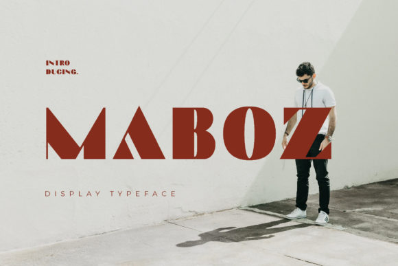 Maboz: A Thick Lettered Trendy Display Font for Web Design