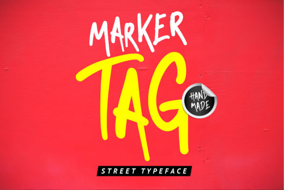 Marker Tag: A Cool, Brushed Display Font for Creative Campaigns