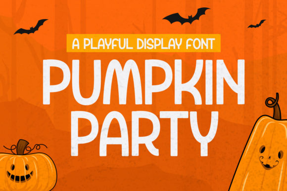 Pumpkin Party: A Spooky and Cool Display Font