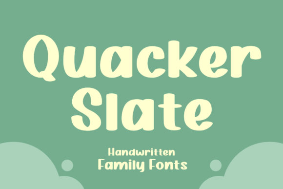 Quacker Slate: A Friendly Display Font for Creative Branding