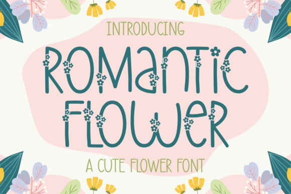 Romantic Flower: A Delicate Display Font for Elegant Publishing