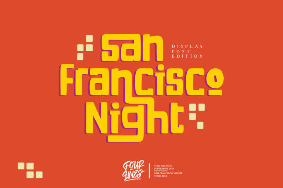 San Francisco Night: A Cool and Vintage Display Font for Web Design
