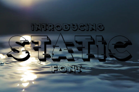 Static: A Simple and Sharp Display Font for Your Brand