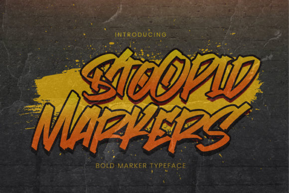 Stoopid Markers: A Graffiti-Styled Display Font