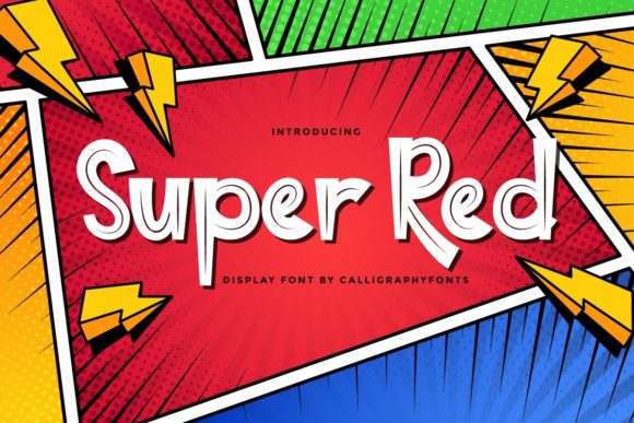 Super Red: A Fun and Friendly Display Font