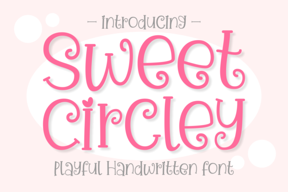 Sweet Circley: A Playful Display Font for Creative Projects